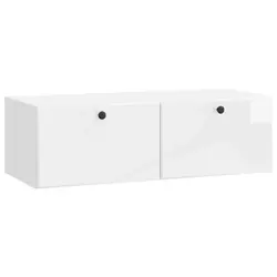 TV ormar za zid 98 x 41 x 30 cm Bijela visokog sjaja