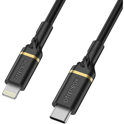 OtterBox 1m Lightning to USB-C Fast Charge Cable, Black (78-52551)