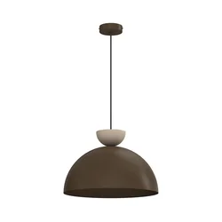 Luster na sajli NEVIS 1xE27/15W/230V prečnik 38 cm braon