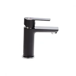 Baterija za lavabo MINOTTI STELA crna / hrom bez POP-UP