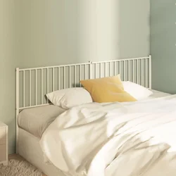 Vidaxl vidaXL Kovinsko vzglavje postelje belo 193 cm