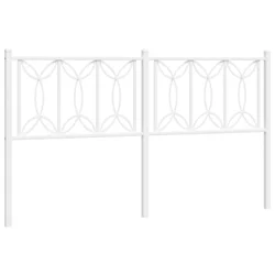 Vidaxl Kovinsko nadomestno vzglavje belo 150 cm