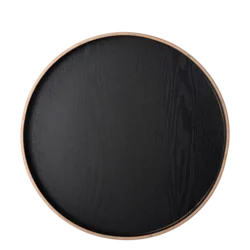 Okrogli pladenj O 40 cm, V: 3.5 cm – Elements Wood Wengue - 593980