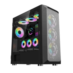 1stCool MiddleTower Wind Storm Black, E-ATX, USB3.0, črna