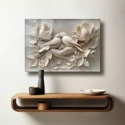 Wallity Dekorativna slika na kaljenom staklu, 60x90cm, Šarena