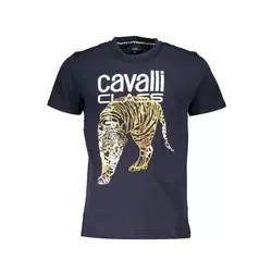 CAVALLI CLASS Muška majica Maniche Corte, Teget
