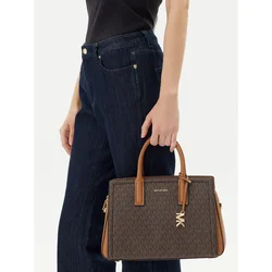MICHAEL Michael Kors Ročna torbica rjava/temno rjava/zlata