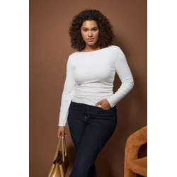 Trendyol Curve Ženska bluza Tbbaw26Af00121, Krem