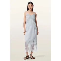 AllSaints spodnja obleka lanena SAMIA
