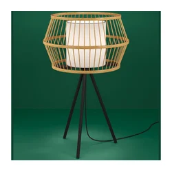 Eglo 390235 - Stona lampa MONTERROSO 1xE27/40W/230V bambus