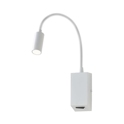Redo 01-1193 - LED fleksibilna lampica HELLO LED/3W/230V bela