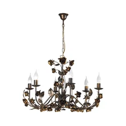 ONLI - Luster na lancu CAROLINA 6xE14/6W/230V bronzana
