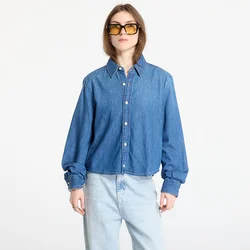 Srajca Calvin Klein Jeans Cropped Ls Shirt Blue S