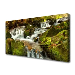 tulup.si Slika na platnu Slap rocks nature 100x50 cm