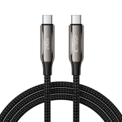 Tech-protect UB10T kabel USB-C / USB-C 240W QC PD 2m, črna