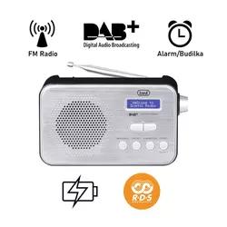 Trevi 7F92R prijenosni digitalni radio, DAB, DAB+, FM, crna