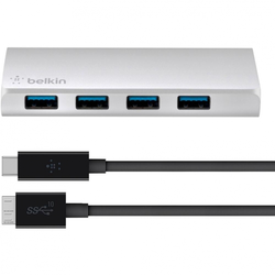 Belkin 4 vhodni USB 3.0-razdelilnik Belkin sive barve