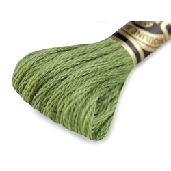 Vezeninska preja DMC Mouliné Spécial Cotton - temno stepsko zelena
