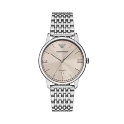 Emporio Armani Ročna ura Mesh Automatic AR60082 Srebrna