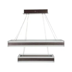 LED prigušiva luster na sajli LED/113W/230V 3000K braon