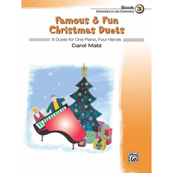 MATZ:FAMOUS & FUN CHRISTMAS DUETS BOOK 3 4 HANDS