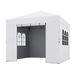 Northix Pop Up Canopy Tent 3 x 3 m, 4 Sidewalls, Waterproof
