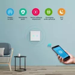 Wi-Fi smart prekida svetla 2x5A WFPS-W2/WH