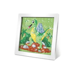 Kreativni set slika s kamni dino 17 cm