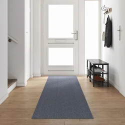 Tepih trkač Svijetlo siva 80 x 500 cm tkanina