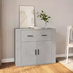 Komoda siva boja betona 80 x 33 x 70 cm od konstruiranog drva