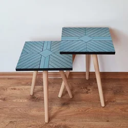 Hanah Home Set klub stočića 2Shp362, 2 komada, Plavi