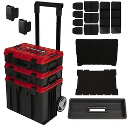 EINHELL E-Case Tower set 3 kofera za alat sa točkovima