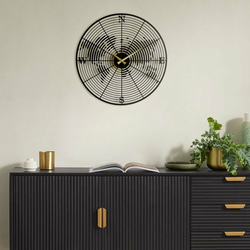 WALLXPERT Zidni sat Coordinate Metal Wall Clock APS018