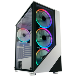 LC POWER 803W-ON Gaming kućište Midi Tower Lucid X 2xUSB3.0/1x, USB2.0, 4xARGB fan 140mm