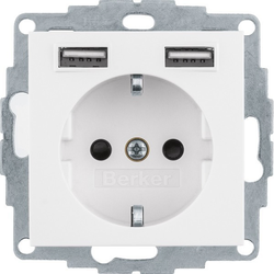 Berker Berker SCHUKO/USB vtičnica 48038989, (20888117)