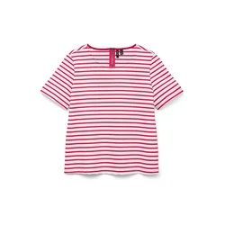 VERO MODA Majica VMABBY fuksija/bela