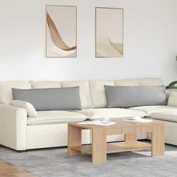Jastučići za sofu 2 pcs Oblačnosiva 120 x 40 cm tkanina