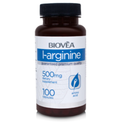 L-ARGININ 500mg 100 kapsul, znamke BIOVEA ® 