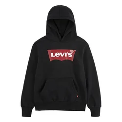 Levis BATWING SCREENPRINT HOODIE Črna