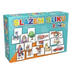 PIKOM Edukativna igračka Slažem sliku, 2 dela
