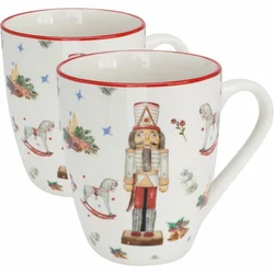 Komplet 2 porcelanskih skodelic The Nutcracker 320ml