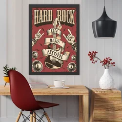 Wallity Uramljena slika Hard Rock, 35x45 cm