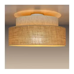 Plafonsko svetlo BOHO 1xE27/60W/230V, prečnik 40 cm, krem/bež