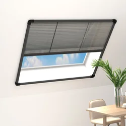 Zaslon protiv insekata za prozore antracit 120x120 cm aluminij