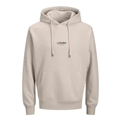 JACK & JONES Majica JJESOHO greige/črna