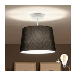 Brilagi - LED plafonski luster CERIA 1xE27/60W/230V prečnik 30 cm bela/crna