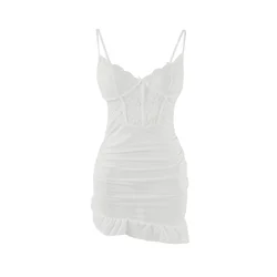 Trendyol Milla Ženska babydoll spavaćica Thmaw26Ll00014, Bela