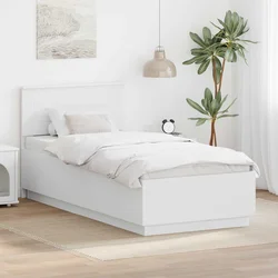 Krevetna konstrukcija Bijelo 70 x 190 cm Konstruirano drvo