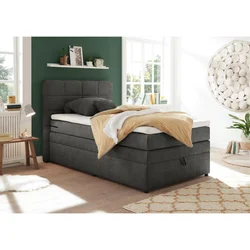 MID.YOU POSTELJA BOXSPRING 120 cm  x 200 cm , antracit