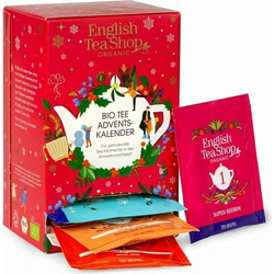 English Tea Shop Bio adventni koledar s čaji, rdeč